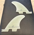Fcs 2 Carver Side Bytes quad Rear Surfboard Fins Clear