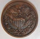 1863 Civil War Token 35b-1a - A  W  Wallace - Bridgeport  Conn - Storecard L-101