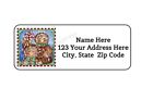 30 Christmas Gingerbread Man Personalized Return Address Labels 1 In X 2 625 In