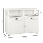 Sideboard Buffet Server Console Table With Storage Drawers Coffee Bar Cabinet