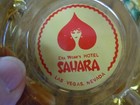 Sahara Del Webb s Hotel - Ashtray - Las Vegas - Amber Glass