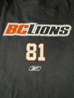 Vintage Reebok Rbk Bc Lions T-shirt Cfl Size Xl Canada Geroy Simon  81