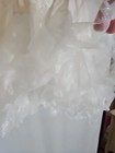 Vintage Girls Size Large White Crinoline Peek-a-boo Slip 18     Length Petticoat