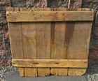 Antique Primitive Rustic Mid 19th C Pa Farm Barn Door W Strap Iron Hinges 