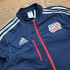 Adidas New England Revolution Mls 2014 Warm Up Soccer Jacket Medium