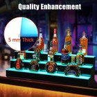 Led Liquor Bottle Display Shelf  3 Tier 40 Inch Wall Mounted Bar Display Shel   