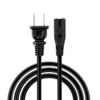 Ac Power Cord 18awg Ul Certified 2-prong Figure 8 Power Cable 6ft Black 