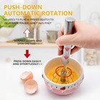 Stainless Steel Eggbeater egg Scrambler hand Mixer  Rotating Silver