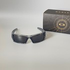 Oakley Gascan Oo9014 Polarized Sunglasses Gray Transparent Frame Black Lens