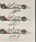 Al Unser Jr - Emerson Fittipaldi - Paul Tracy Signed 18x12 Limited Edition Print
