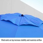 Black Stallion Ub250 Core Flame-resistant Industrial Umbrella  Blue   Stand Set
