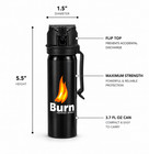 Burn Pepper Spray 2 Pack 3 7oz Police Strength Heavy Duty Self Defense Spray