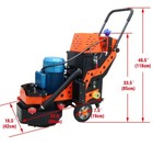 Concrete Floor Grinding Machine 6 Head Discs Cement Ground Grinder Polisher 220v