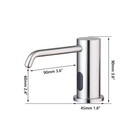 500ml Brushed Nickel Deck Bathroom Dispenser Auto Sensor Soap Dispenser Brass   