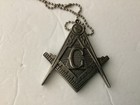 Free Masonic Necklace Knife  Silver  15    Stainless Steel Chain