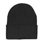 Beanie Cap Plain Knit Ski Skull Hat Cuff Winter Solid Warm Slouchy Men Women Hat