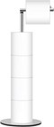 Free Standing Toilet Paper Holder With Reserve  Chrome Stand For 4 Rolls