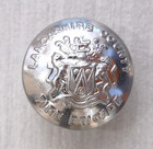 A 24mm Chrome Lancashire County Fire Brigade Tunic Button - Maker Gaunt London