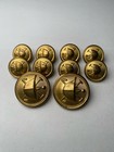 Vintage Polo Ralph Lauren Helmet Gold Brass Complete Set 15  20mm Blazer Buttons