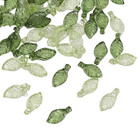 100pcs Acrylic Mini Tree Leaf Beads Diy Jewelry Making Necklace Earrings - New