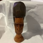 Hand Carved African Person  8    Tall  Has Crack On The Back  8    Tall 