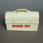 Vintage Play N Pretend Nurse Set Pieces From Rack Toy Case   Pepto Bismal