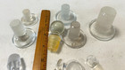 19 Vintage Different Styles   Sizes Glass Bottle Decanter Stoppers  Lot  9