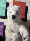 New Hansa White Polar Bear Standing On 2 Feet 18 Inch Plush Animal  5257