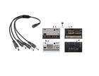 Shock Electronix Se35 4 Way Power Cable For 9v Korg Volca Fm Kick Nubass Modular
