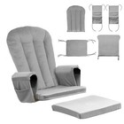 5pcs Glider Rocker Replacement Cushion Velvet Rocking Chair Cushions Set W  Ties