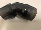 Aci Spyder 45 Degree Hopper Elbow  Smoke  Fits 7 8  Feed Necks 