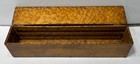 Antique Burled Wood 3  X 4  X 16  X Hinged Lid Box - 2