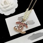 Floral Women s Pearl Enamel Metal Necklace  34 Styles 