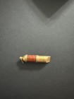 Very Rare Vintage 1950   s  Leather Covered Pea Less Brass Whistle