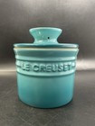 Le Creuset French Butter Bell Crock Marseille Ombre Teal Blue Stoneware 6oz