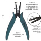 1 8 Mm Metal Hole Punch Pliers With Gauge Guard     Creates Clean Holes For Riv   
