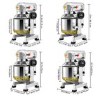 Commercial Electric Food Dough Mixer 10 15 20 30qt Dough Mixer 3 Speeds Pizza