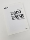 Nikon D800 D800e Instruction Owners Manual Book  New