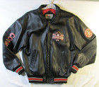 Vntg 2003 Quarter Horse Congress Leather Jacket Black Western Riding Coat Sz S