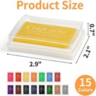15 Colors Ink Pad  Washable Finger Stamp Pads For Craft  Rubber Stamps