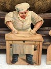 Victorian Die Cut Scrap  pastry Cook  Labor - L3