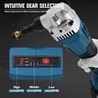 Cordless Metal Nibbler For Sheet Metal Cutting 3 Speed Adjustable With 2 Battery