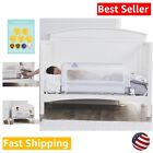 Secure Swing Down Crib Rail With Gap Guard - Hassle-free Toddler Safety Bedrail