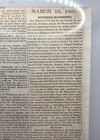 Rare Original  Civil War Newspapeer  Reports Of War March 22 1861
