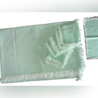Vintage Pastel Green Tablecloth And Set Of 8 Napkins Nwot  68   x50    Rectangle
