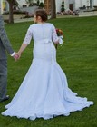 White Lace - Mermaid Style - Allure Bridals Wedding Dress - Size 10 Preowned
