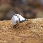 Natural Pearl 925 Sterling Silver Ring Handmade Jewelry Gift For Christmas A-494