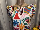 Vintage Mexican Chiapas Hand Embroidered Blouse Xs s Gorgeous  
