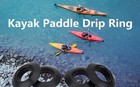 4pcs Kayak Paddle Drip Rings  Rubber Canoe Paddle Drip Ring  Universal Fit Your
