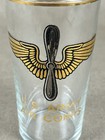 Wwii Ww2 Us Army Air Corps Drinking Glass Cup Wings Propeller
